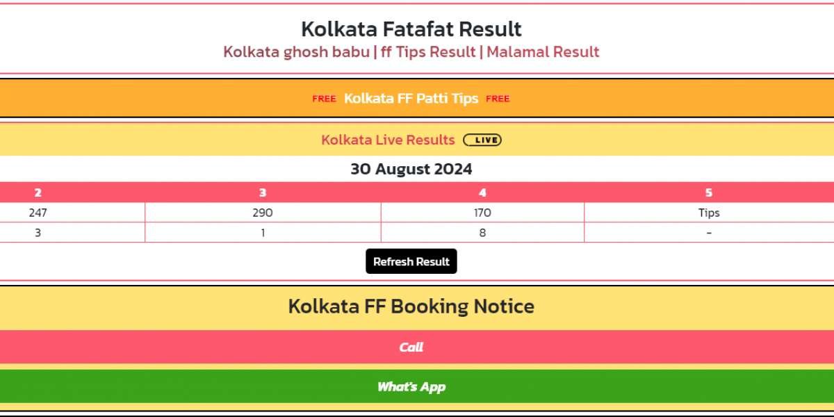 The Ultimate Guide to Kolkata FF Result: Your Gateway to Winning with Kolkataresultff!