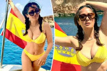 Salma Hayek Shown Off Her Fit Body in Spain | Medium