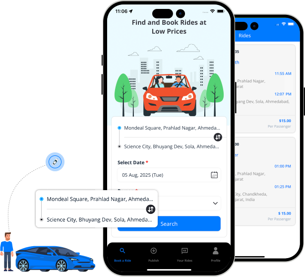 Blablacar Clone - Carpooling App Development Company